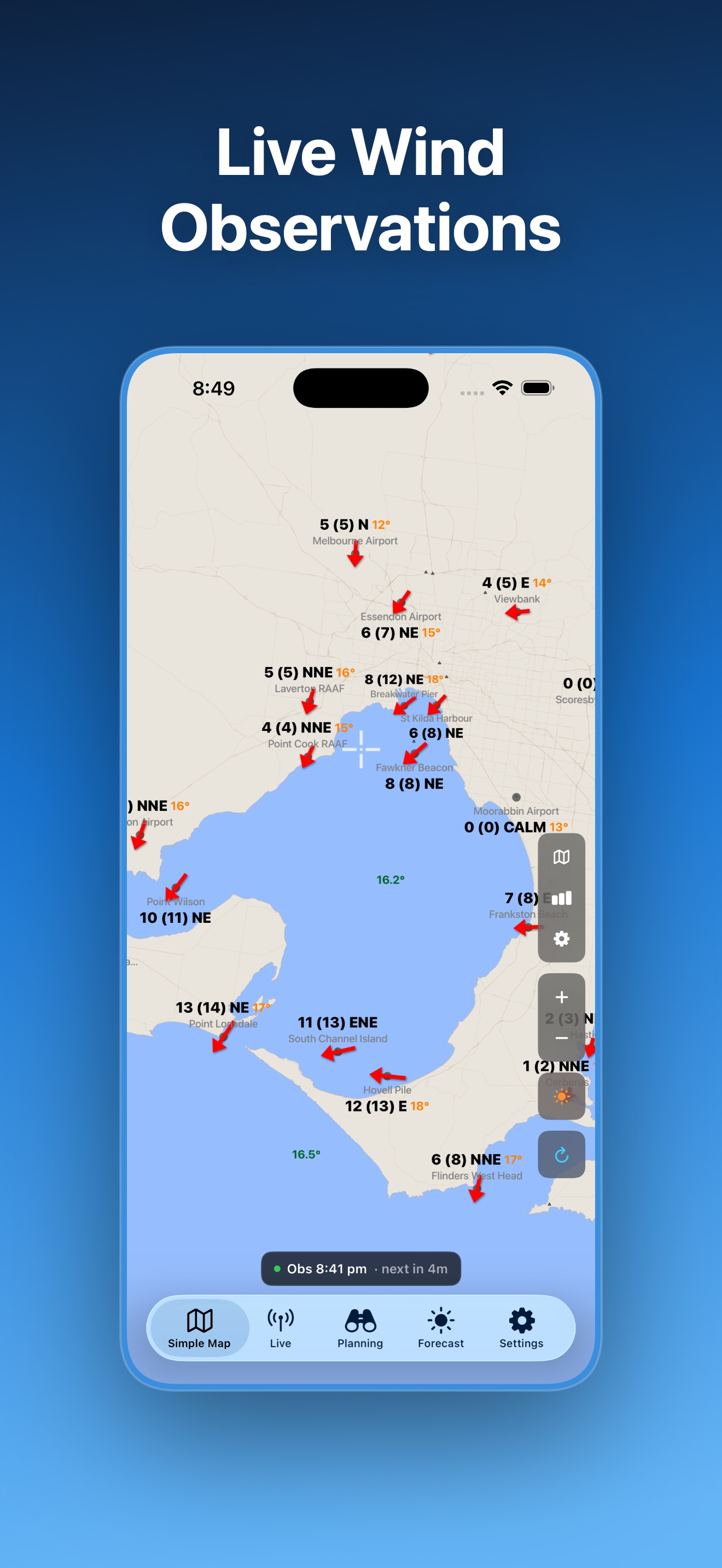 Live Wind app screenshot 2